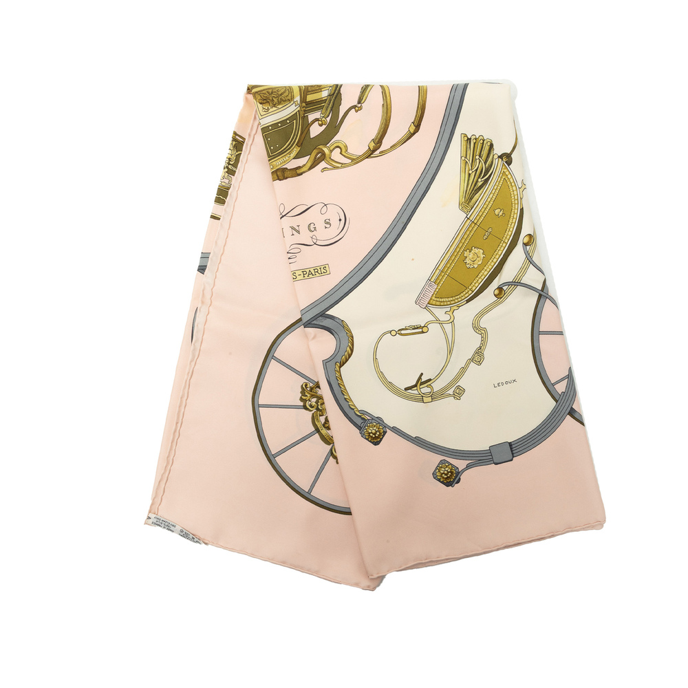 Pre-Loved Hermes Springs Silk Scarf 90